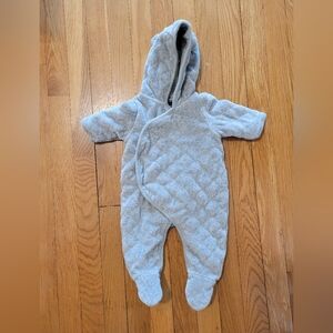GAP Quilted Gray Baby Bunting